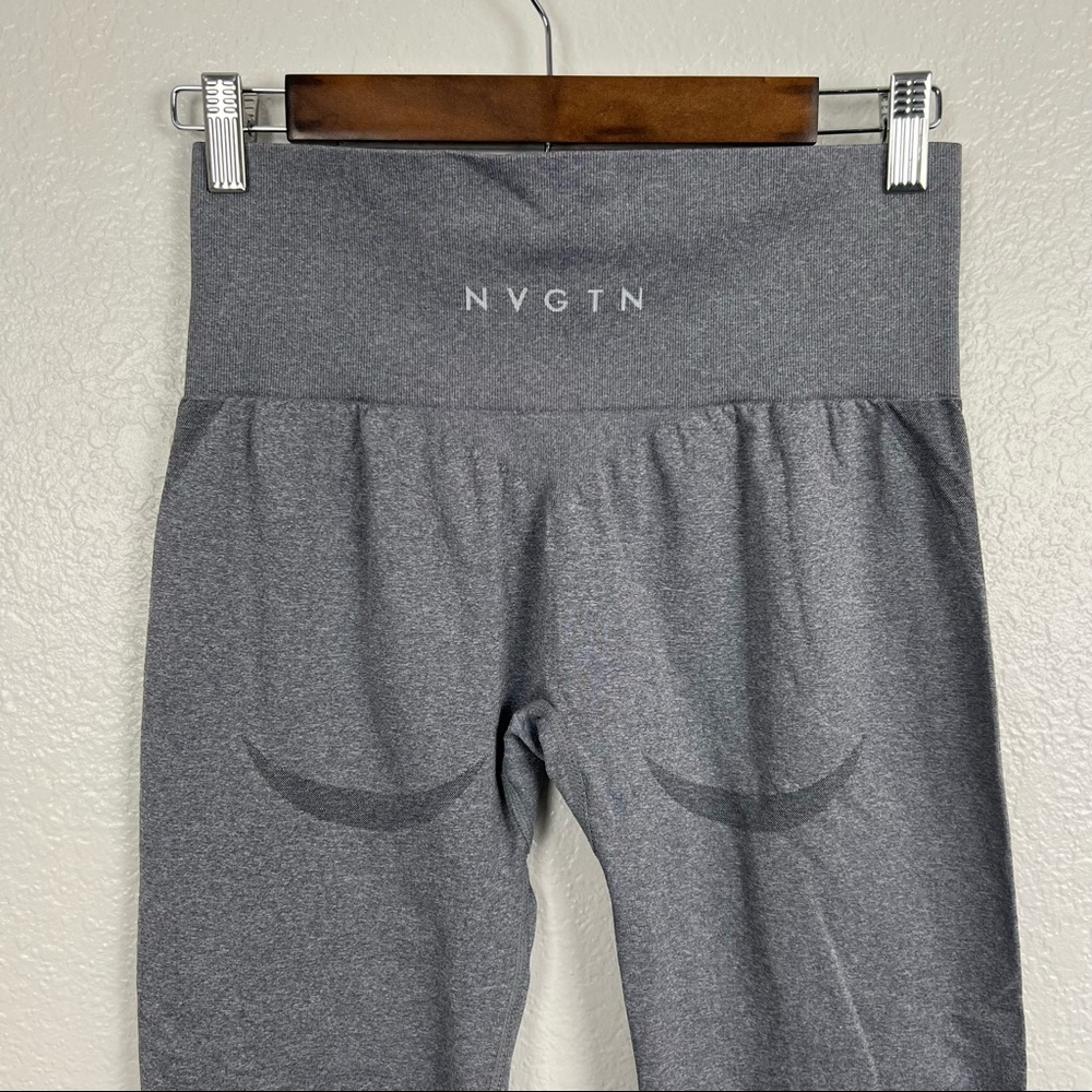 NVGTN Grey Seamless Contour Leggings Size Large